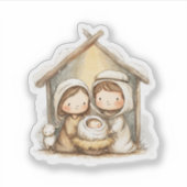Sticker Christmas Nativity (Devant)