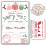 Sticker Christmas Père Noël livraison spéciale nom des enf<br><div class="desc">Noël Père Noël livraison spéciale enfant photo</div>