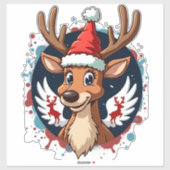 Sticker christmas Reindeer (2) (Feuille)