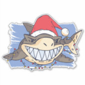 Sticker Christmas Shark (Devant)