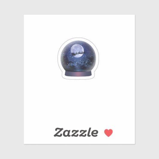 Sticker Christmas Snowglobe (Feuille)