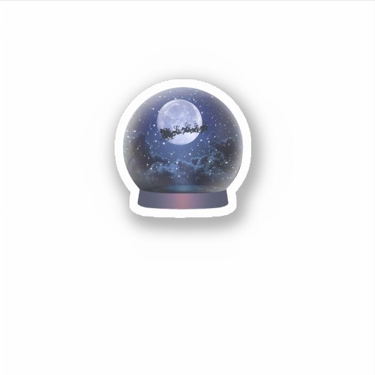 Sticker Christmas Snowglobe (Devant)
