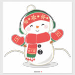 Sticker Christmas Snowman<br><div class="desc">Christmas Snowman</div>