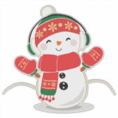 Sticker Christmas Snowman (Devant)