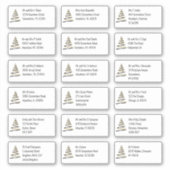 Sticker Christmas Tree Gold Black 18 Adresses du destinata (Devant)