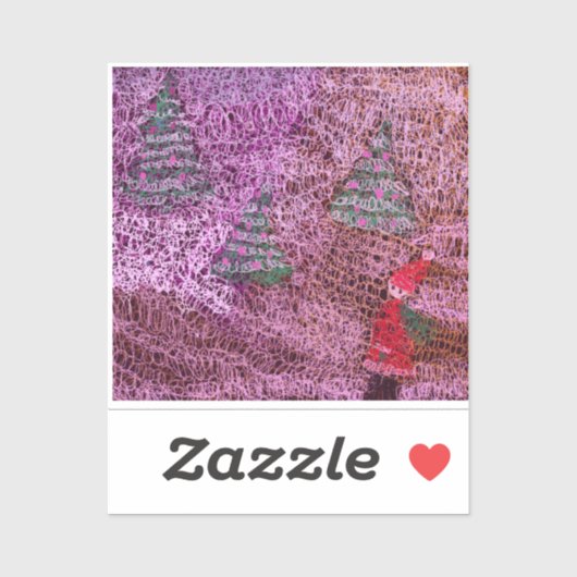 Sticker Christmas trees (Feuille)