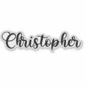 Sticker Christopher Nom - Calligraphie manuscrite (Devant)