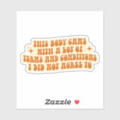 Sticker Chronic Illness & Invisible Disability Awareness (Feuille)