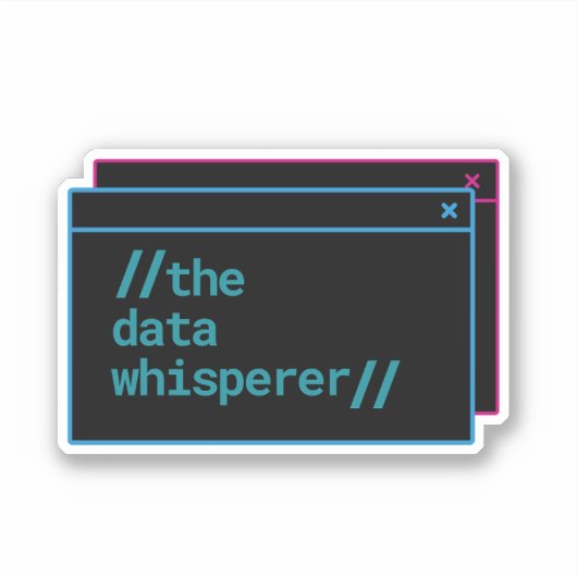 Sticker chuchoter les données (Devant)