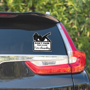 Sticker Chunky ne garez pas fermer voiture vinyle autocoll