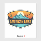 Sticker Chutes américaines, Idaho (Feuille)