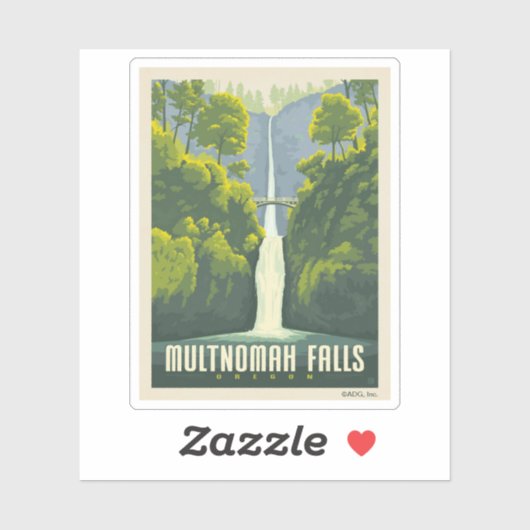 Sticker Chutes Multnomah | Oregon (Feuille)