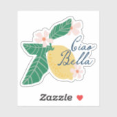 Sticker Ciao Bella (Feuille)