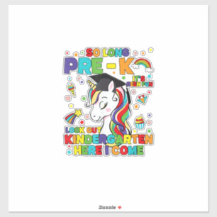 Sticker Ciao préscolaire, maternelle, me voici licorne dip
