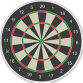 Sticker Cible de flechettes (Devant)