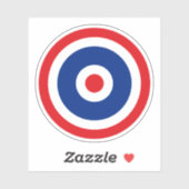 Sticker Cible du drapeau thaïlandais (Feuille)