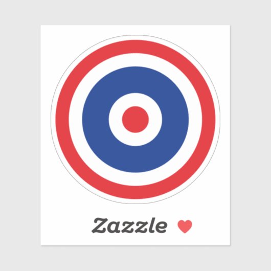 Sticker Cible du drapeau thaïlandais (Feuille)