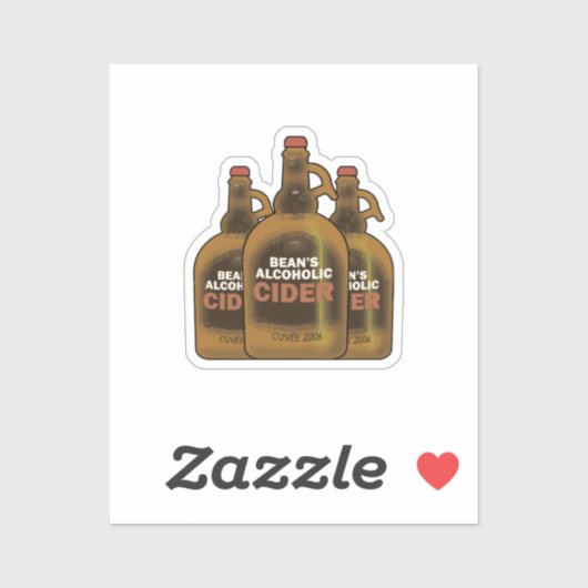 Sticker Cidre de haricot (Feuille)