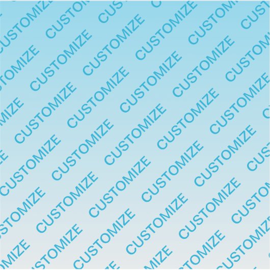 Sticker Ciel bleu (couleur changeable) Motif Ombre et text (Devant)