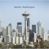 Sticker Ciel de Seattle, Washington (Devant)