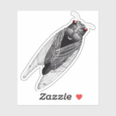 Sticker Cigale (Feuille)