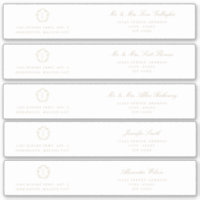 Cimier Beige Adresse Invité Envelopper Autour Du É