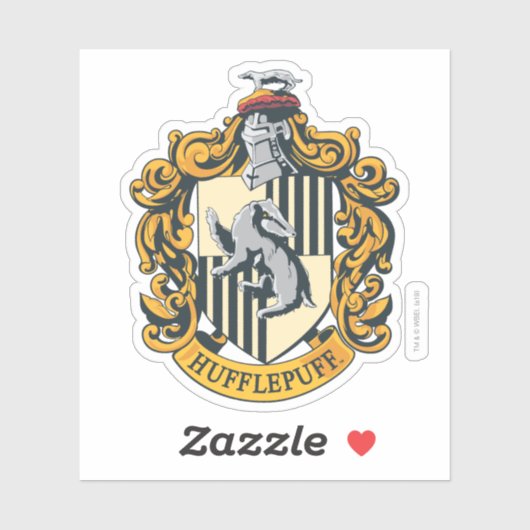 Sticker Cimier de Hufflepuff (Feuille)