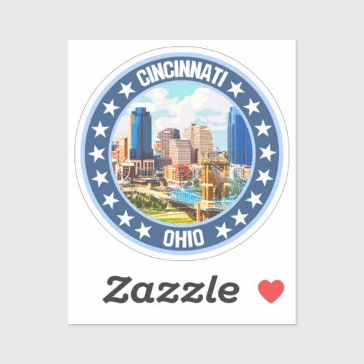 Sticker Cincinnati (Feuille)