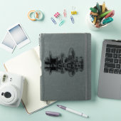 Sticker Cincinnati, Ohio skyline en encre noire (Couverture iPad)