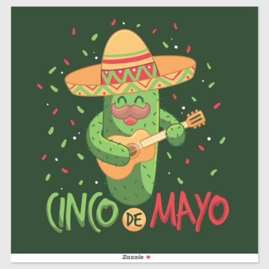 Sticker Cinco De Mayo (Feuille)