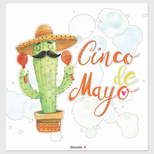 Sticker Cinco De Mayo (Feuille)
