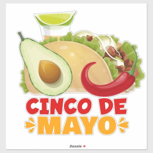 Sticker Cinco De Mayo (Feuille)