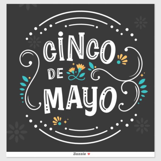 Sticker Cinco De Mayo (Feuille)