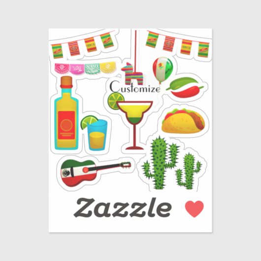 Sticker Cinco de Mayo Célébration Thunder_Cove (Feuille)