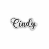 Sticker Cindy Name - Calligraphie manuscrite (Devant)