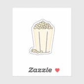 Sticker Cinéma Popcorn (Feuille)