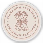 Sticker Cinnamon flavor natural sticks homemade aesthetic (Devant)