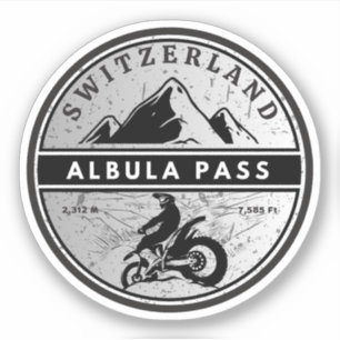 Sticker circuit moto albula passes suisses–alpes