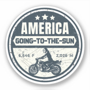 Sticker Circuit moto dans le Montana sur la Going-to-the-S
