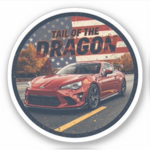 Sticker Circuit sportif Tail of the Dragon Deals Gap