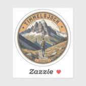 Sticker Circuit Timmelsjoch - passo del rombo à moto (Feuille)