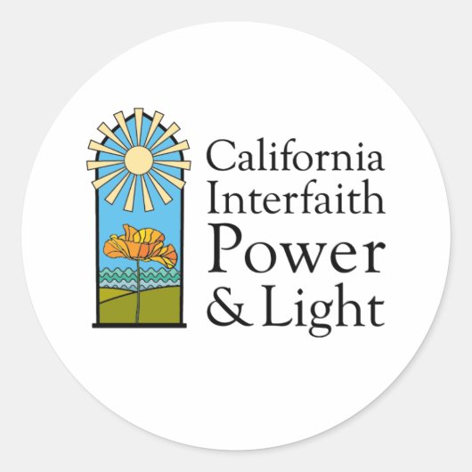 Sticker circulaire classique (Devant)