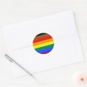 Sticker circulaire de la fierté LGBTQ+ inclus POC (Enveloppe)
