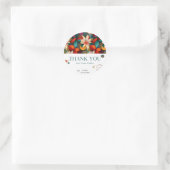 Sticker circulaire "Merci" - Gratitude gracieuse (Sac)