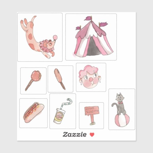 Sticker Circus Town (Feuille)