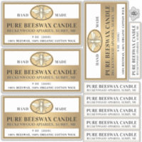 Cire d'abeille Bougie Matte abeille blanche ou tra