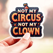 Sticker Cirque vintage pas mon clown