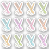 Sticker Ciseaux de peaux de rappel de cheveux Bujo Planner (Devant)