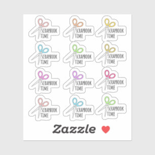 Sticker Ciseaux Mignons Scrapbook Time Planificateur Bujo