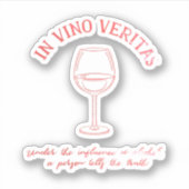 Sticker Citation amateur de vin (Devant)